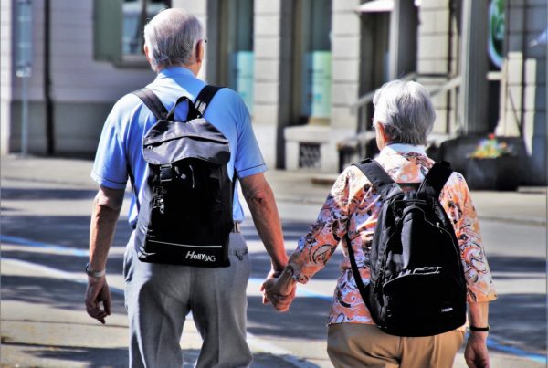 Elderly Couple Retired Travelling